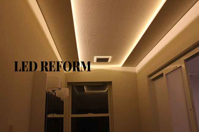 LED間接照明天井リフォーム