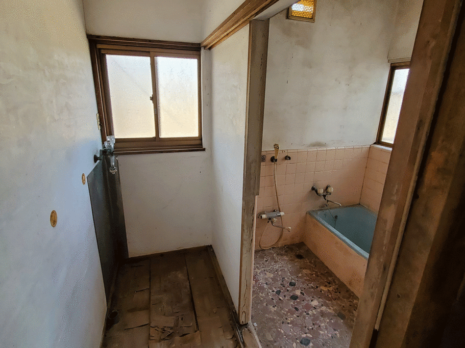 浴室ドア工事前２